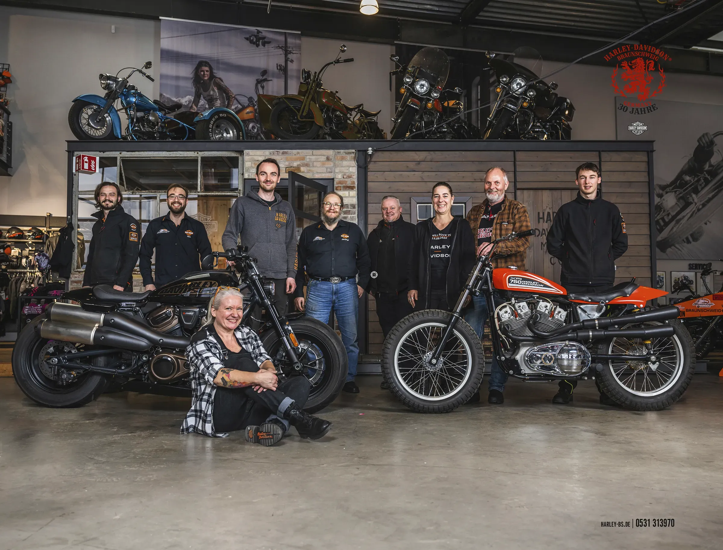 Harley Davidson werbefotografie-sg-gruppenbild